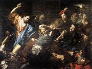 VALENTIN DE BOULOGNE Christ Driving the Money Changers out of the Temple wt Germany oil painting reproduction